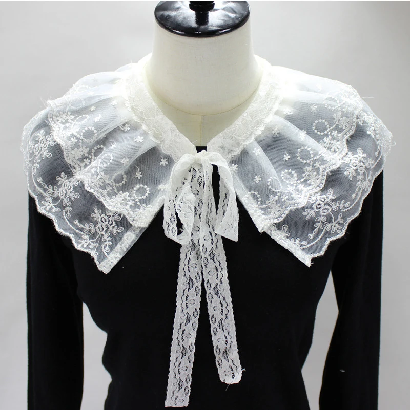 Lace Floral Hollow Fake Collars Shirt Blouse Detachable Collar for Women Neck Shawl Wrap False Collars Ladies Sweater Decor
Lace Floral Hollow Fake Collars Shirt Blouse Detachable Collar for Women Neck Shawl Wrap False Collars Ladies Sweater Decor