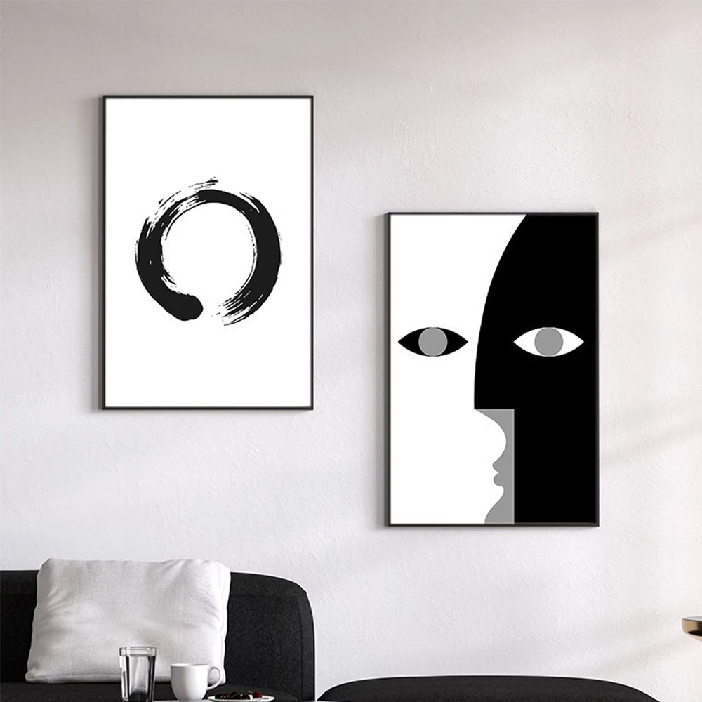 Nordic Minimal Figures Poster Black White Face Line Art Print Modern Canvas Painting Modern Wall Picture Living Room Home Decor
Nordic Minimal Figures Poster Black White Face Line Art Print Modern Canvas Painting Modern Wall Picture Living Room Home Decor