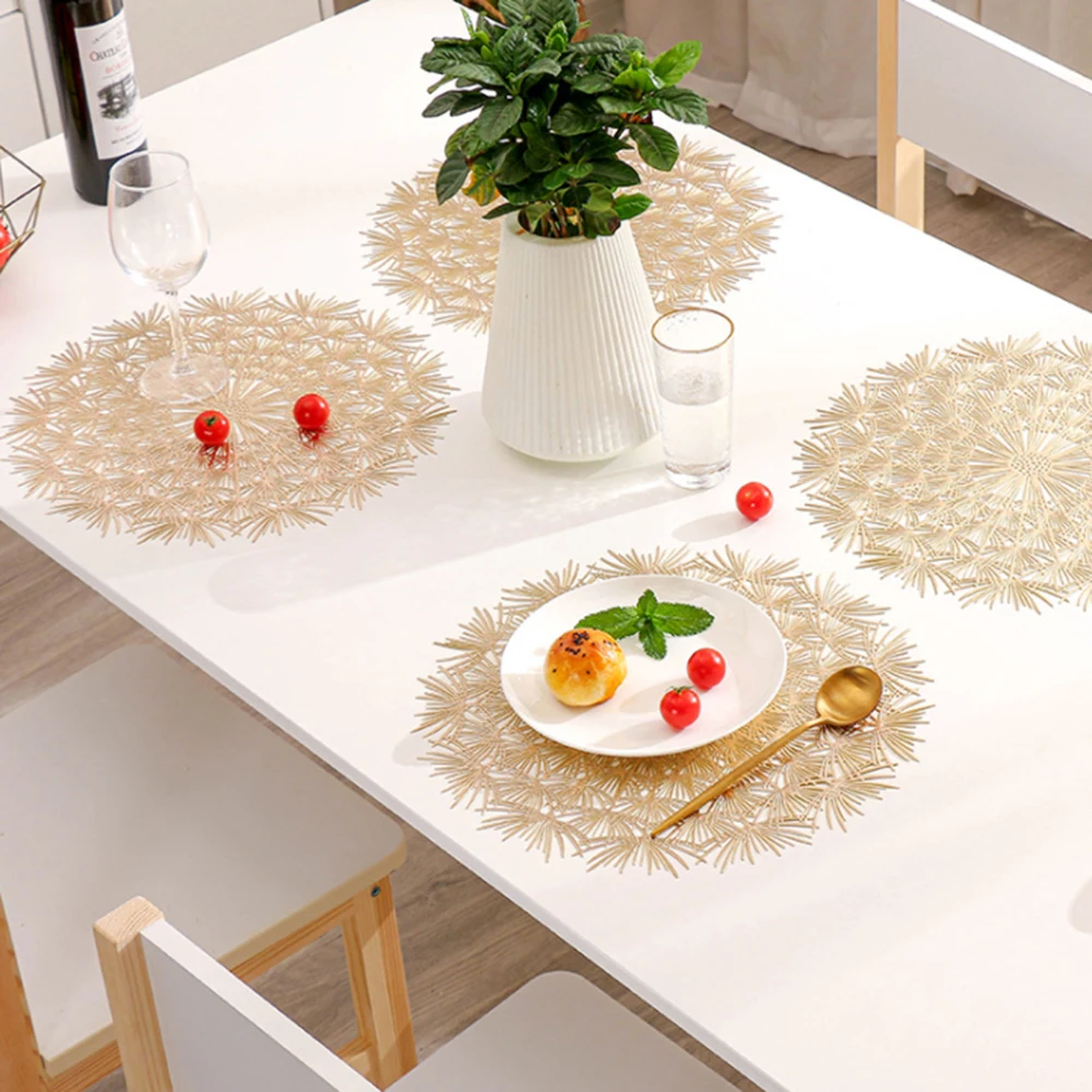 PVC dandelion Hollow Non-slip Kitchen Placemat Coaster Insulation Pad Dish Coffee Table Mat Home Decor1
PVC dandelion Hollow Non-slip Kitchen Placemat Coaster Insulation Pad Dish Coffee Table Mat Home Decor1