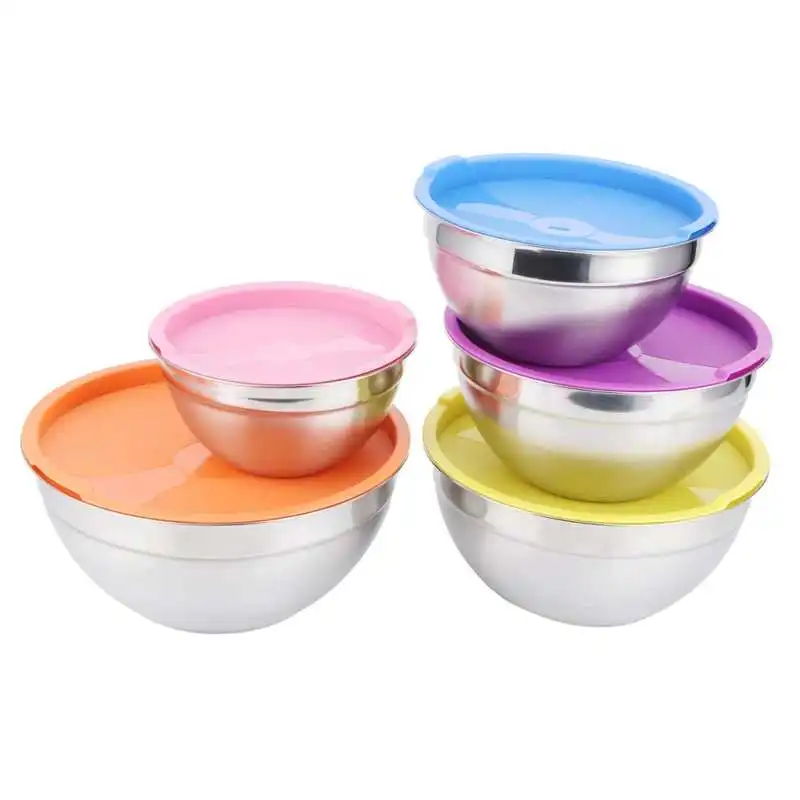Tableware Food Container kitchen soup noodle rice bowl /set Stainless Steel Mixing Bowl Food Storage Preservation Box with
Tableware Food Container kitchen soup noodle rice bowl /set Stainless Steel Mixing Bowl Food Storage Preservation Box with