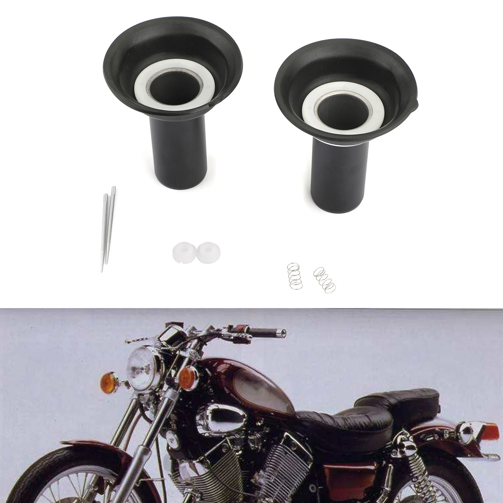 Artudatech 2 Pcs Carburetor Diaphragm Plunger Fit For Yamaha XV500/XV535 Motorcycle Accessories Parts
Artudatech 2 Pcs Carburetor Diaphragm Plunger Fit For Yamaha XV500/XV535 Motorcycle Accessories Parts