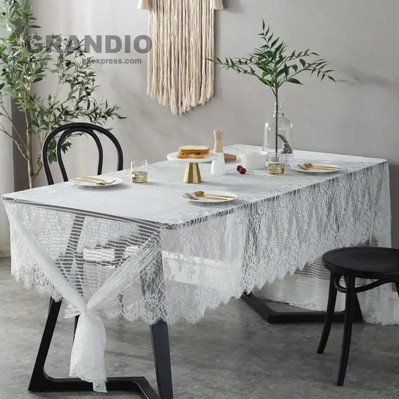 Crochet Lace Table Cloth Cotton Pure White Lightweight Decorative Tablecloth Table Covers For Dinning Wedding Christmas Party
Crochet Lace Table Cloth Cotton Pure White Lightweight Decorative Tablecloth Table Covers For Dinning Wedding Christmas Party