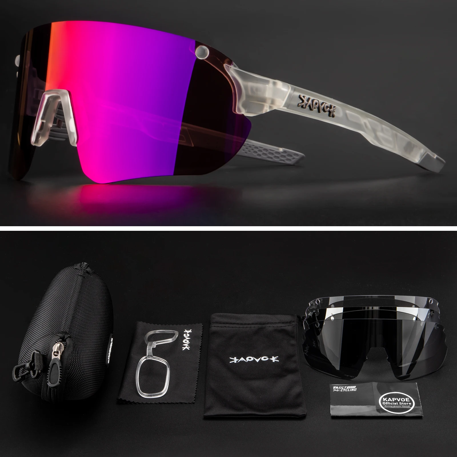 

Солнцезащитные очки Kapvoe, фотохромные, UV400, для езды на велосипеде, при близорукости, для занятий на открытом воздухе