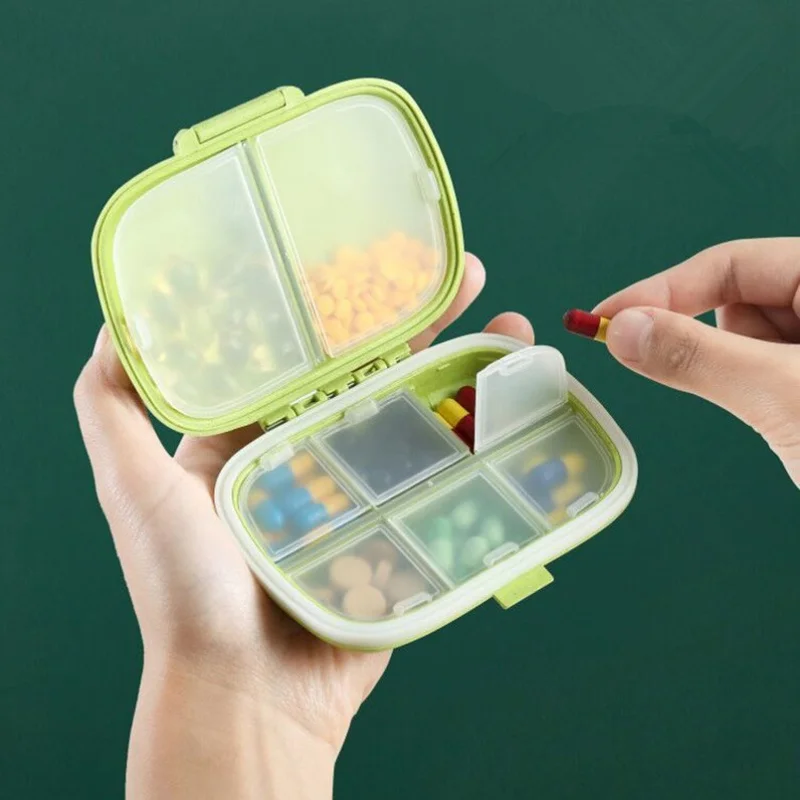8 Grids Organizer Container for Tablets Travel Pill Box with Seal Ring Drug Divider Tablet Storage Bag Pillboxes Medicines Kit
8 Grids Organizer Container for Tablets Travel Pill Box with Seal Ring Drug Divider Tablet Storage Bag Pillboxes Medicines Kit