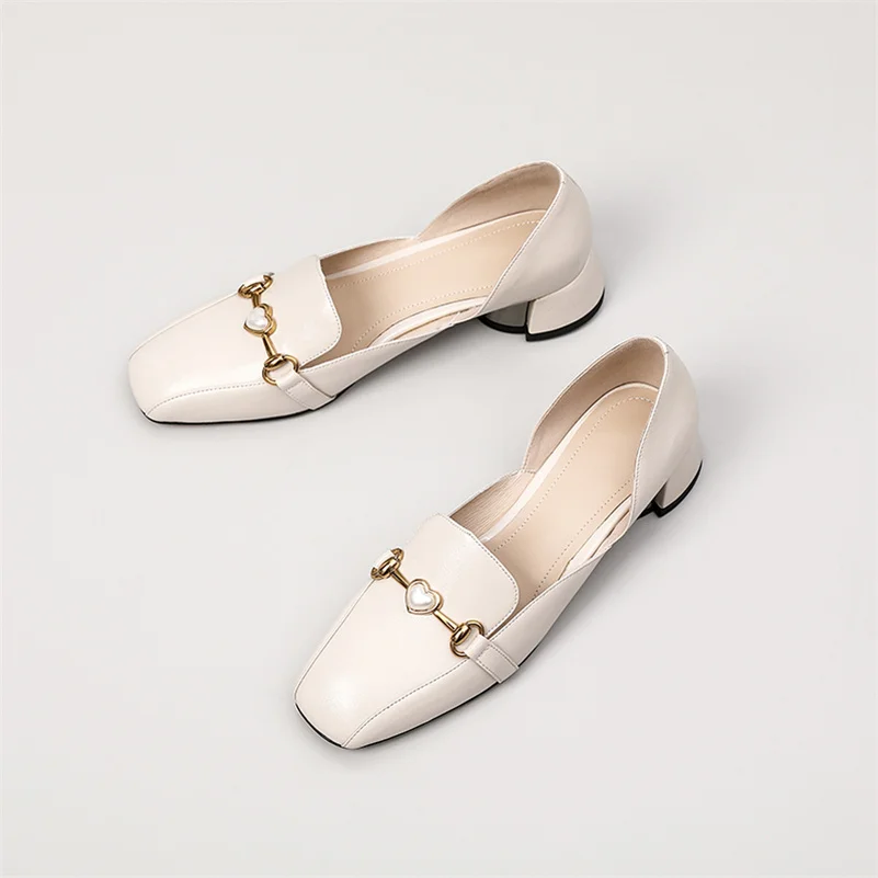 COOLULU Genuine Leather Med Heels 2021 Spring Women Shoes Metal Decoration Thick Heel Pumps Square Toe Dress Footwear Female 41
COOLULU Genuine Leather Med Heels 2021 Spring Women Shoes Metal Decoration Thick Heel Pumps Square Toe Dress Footwear Female 41