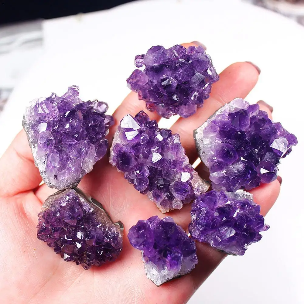 10-30g Natural Amethyst Quartz Purple Crystal Cluster Healing Stones Specimen Home Decoration Crafts Decoration Ornament
10-30g Natural Amethyst Quartz Purple Crystal Cluster Healing Stones Specimen Home Decoration Crafts Decoration Ornament