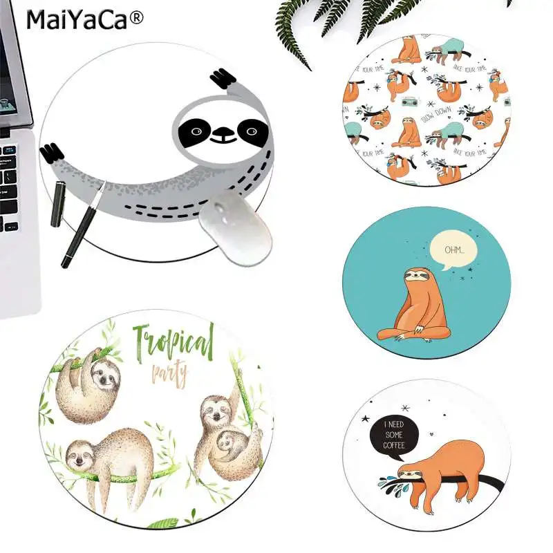 Maiyaca Pajama Sloth Computer Gaming round Mousemats computer desk mat for gaming
Maiyaca Pajama Sloth Computer Gaming round Mousemats computer desk mat for gaming