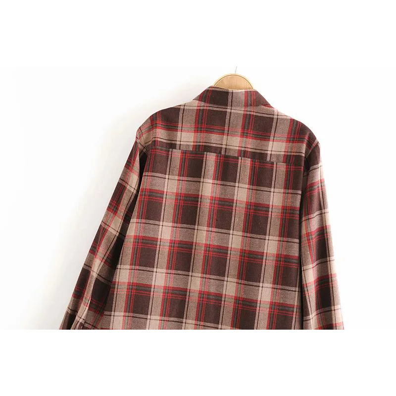 2020 New Women Shirt plaid long sleeve turn-down collar Shirt Tops Casual Female Shirts Femme Mujer Blouse blusas
2020 New Women Shirt plaid long sleeve turn-down collar Shirt Tops Casual Female Shirts Femme Mujer Blouse blusas