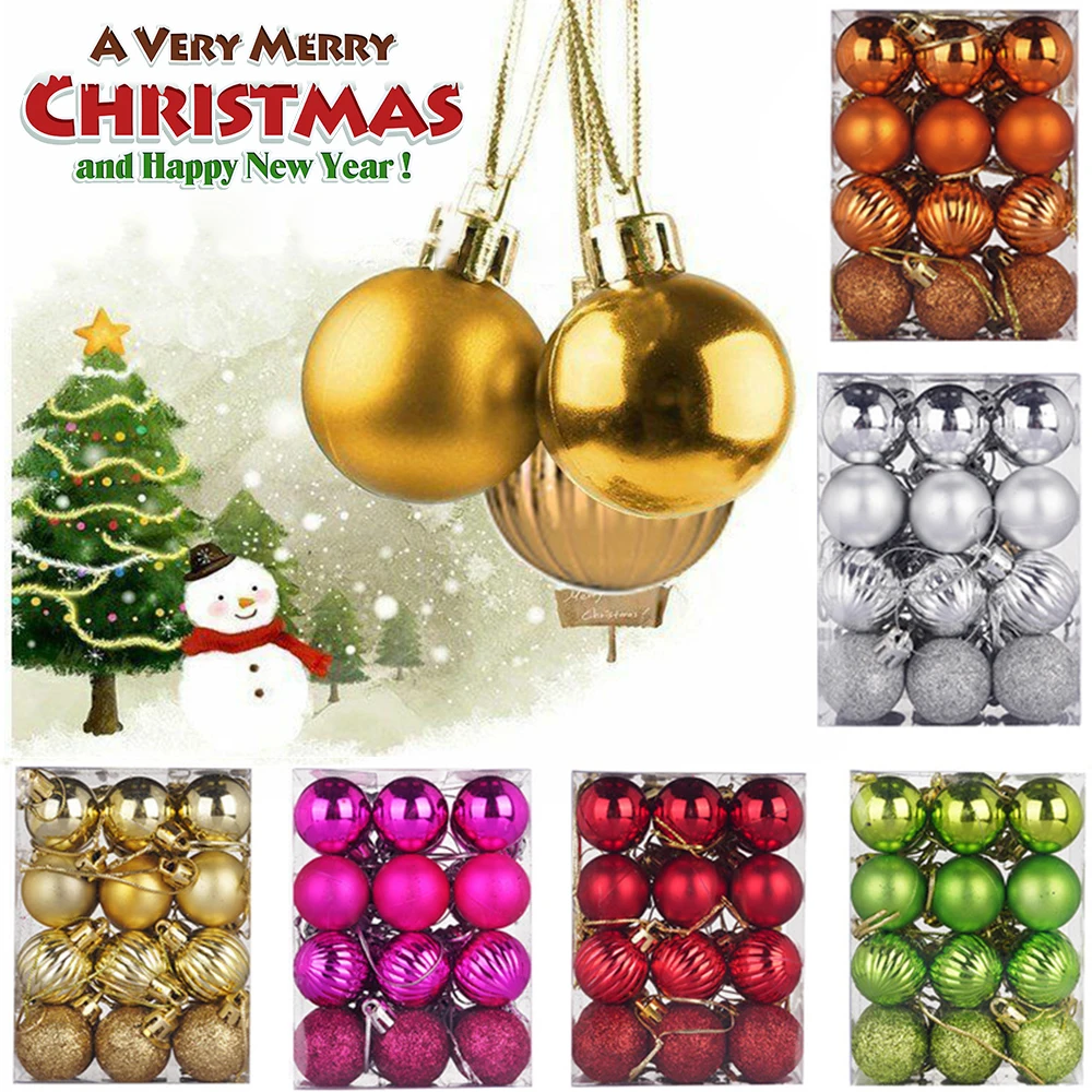 24Pcs 3/4cm Christmas Tree Decoration Balls Xmas Ornaments Hanging Glitter Ball New Year Party Pendant Decor Props Gift Supplies
24Pcs 3/4cm Christmas Tree Decoration Balls Xmas Ornaments Hanging Glitter Ball New Year Party Pendant Decor Props Gift Supplies