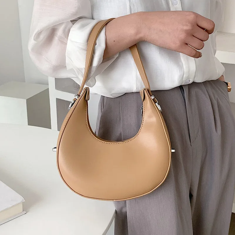Small Half-Moon PU Leather Crossbody Bags for Women 2021 Ladies Luxury Branded Trending Chain Underarm Shoulder Handbags
Small Half-Moon PU Leather Crossbody Bags for Women 2021 Ladies Luxury Branded Trending Chain Underarm Shoulder Handbags