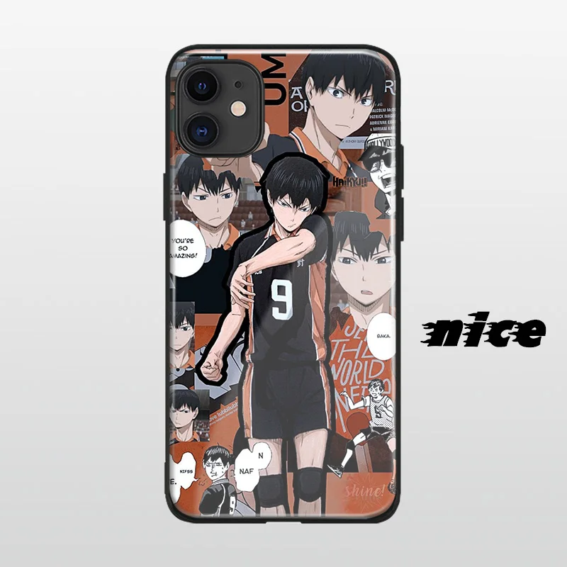 Чехол для телефона kageyama tobio Haikyuu Anime мягкий силиконовый чехол из закаленного