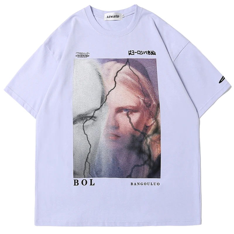 Футболка мужская хлопковая с принтом в стиле хип-хоп, с коротким рукавом
Футболка мужская хлопковая с принтом в стиле хип-хоп, с коротким рукавом