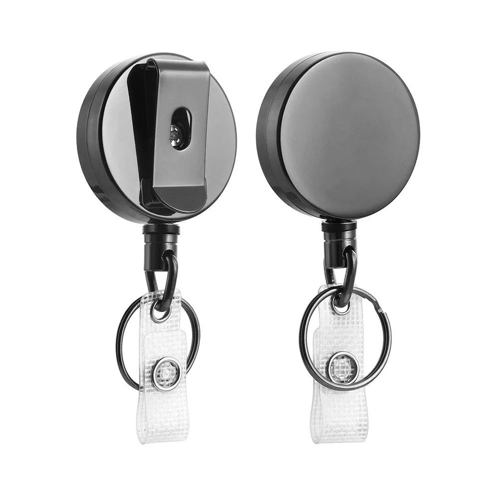 2pcs Retractable Metal Badge Clips with PVC Straps for ID Cards Badge Holders Name Tags Work Badges Accessories (Black)
2pcs Retractable Metal Badge Clips with PVC Straps for ID Cards Badge Holders Name Tags Work Badges Accessories (Black)