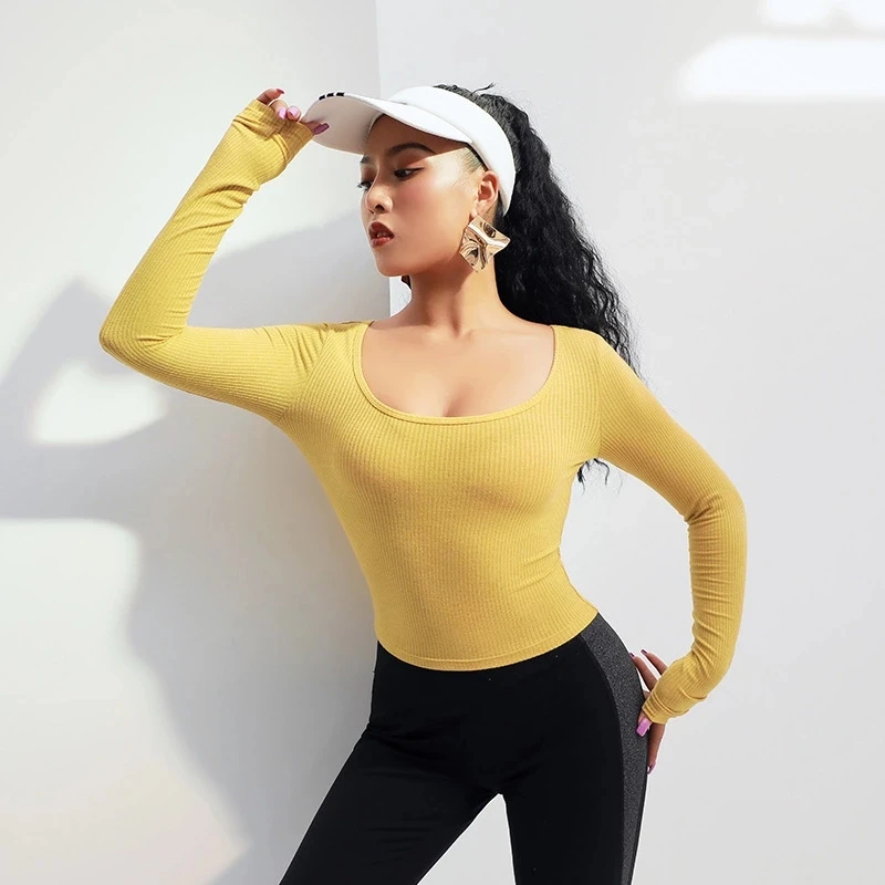 Women's Energy Seamless Yoga Shirts Long Sleeve Crop Top Shirts for Women Yoga Sports Fitness Gym Workout Running Top
Women's Energy Seamless Yoga Shirts Long Sleeve Crop Top Shirts for Women Yoga Sports Fitness Gym Workout Running Top