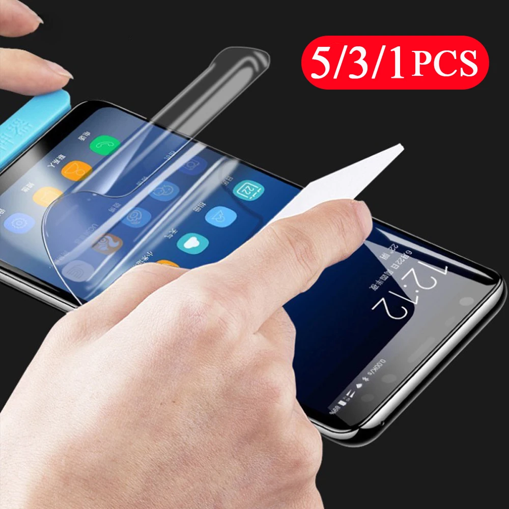 

5/3/1Pcs soft full cover for xiaomi mi Mix 2 2s 3 mi Max 2 3 screen protector hydrogel film protective film smartphone Not Glass