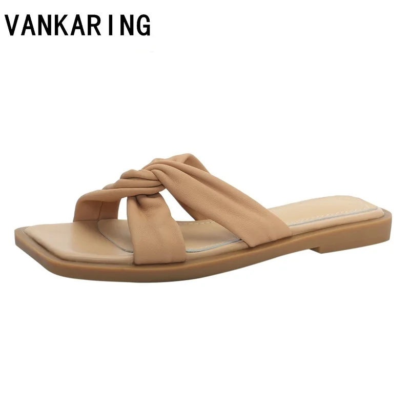 genuine leather sandals slipper summer new style square toe solid color comfortable fashion concise mature working woman shoes
genuine leather sandals slipper summer new style square toe solid color comfortable fashion concise mature working woman shoes