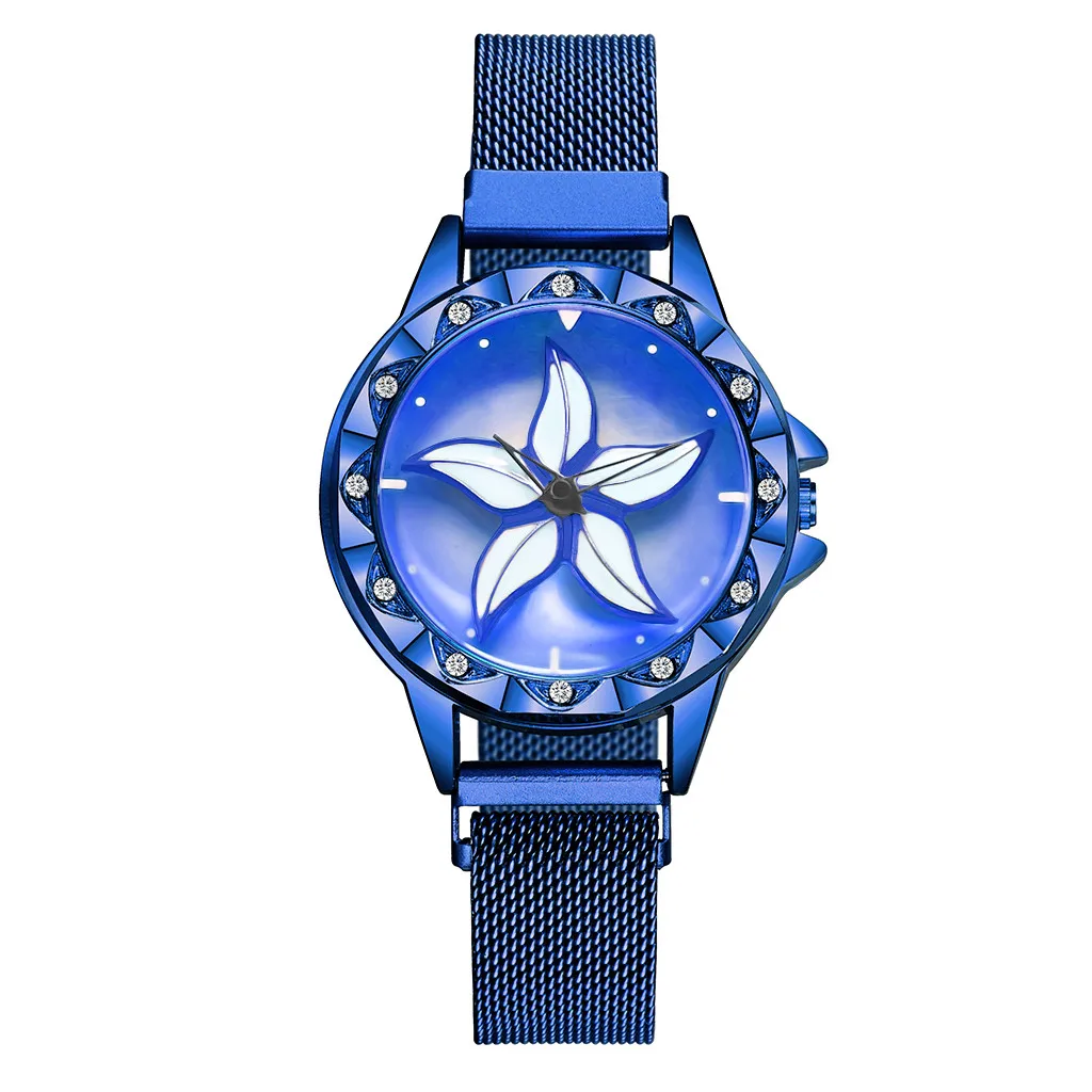 Top Brand Womens Watches Luxury Quartz Casual Watch Women Stainless Steel Ultra Thin Flower Rotation Clock relogio masculino %
Top Brand Womens Watches Luxury Quartz Casual Watch Women Stainless Steel Ultra Thin Flower Rotation Clock relogio masculino %