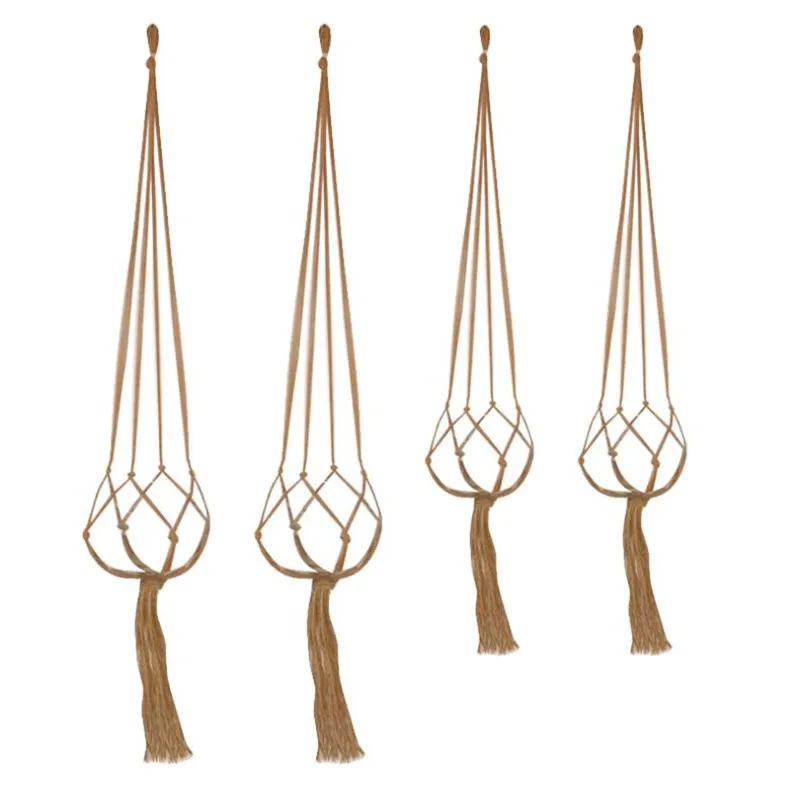 Gardening Hanging Plant Basket Flowerpot Pure Hand Woven Fine Hemp Rope Net Bag Home Furnishing Decoration Gifts
Gardening Hanging Plant Basket Flowerpot Pure Hand Woven Fine Hemp Rope Net Bag Home Furnishing Decoration Gifts
