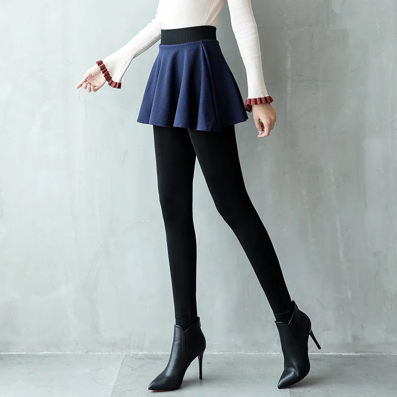 Fashion Ladies Winter Fake Two Piece Sexy Leggings Large Size Thick Warm Fitness High Waist Leggings Girls Elastic Trousers Hot
Fashion Ladies Winter Fake Two Piece Sexy Leggings Large Size Thick Warm Fitness High Waist Leggings Girls Elastic Trousers Hot