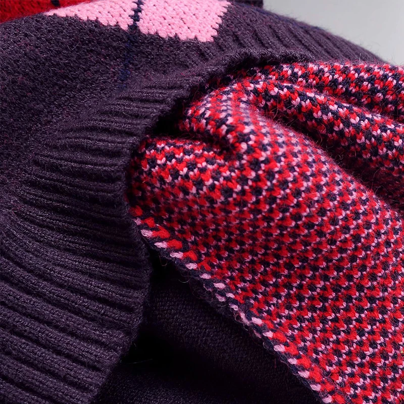 YICIYA New Argyle Plaid Knitted Sweater Vest Female Streetwear Preppy Style Korean Clothes Striped V Neck Tank Top Y2K Knitwear
YICIYA New Argyle Plaid Knitted Sweater Vest Female Streetwear Preppy Style Korean Clothes Striped V Neck Tank Top Y2K Knitwear