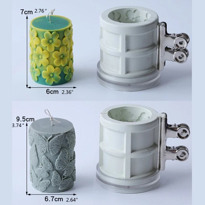 3D Cylinder Butterfly Plumeria Candle Molds Embossed Flower Silicone Soap Mold T4MD
3D Cylinder Butterfly Plumeria Candle Molds Embossed Flower Silicone Soap Mold T4MD
