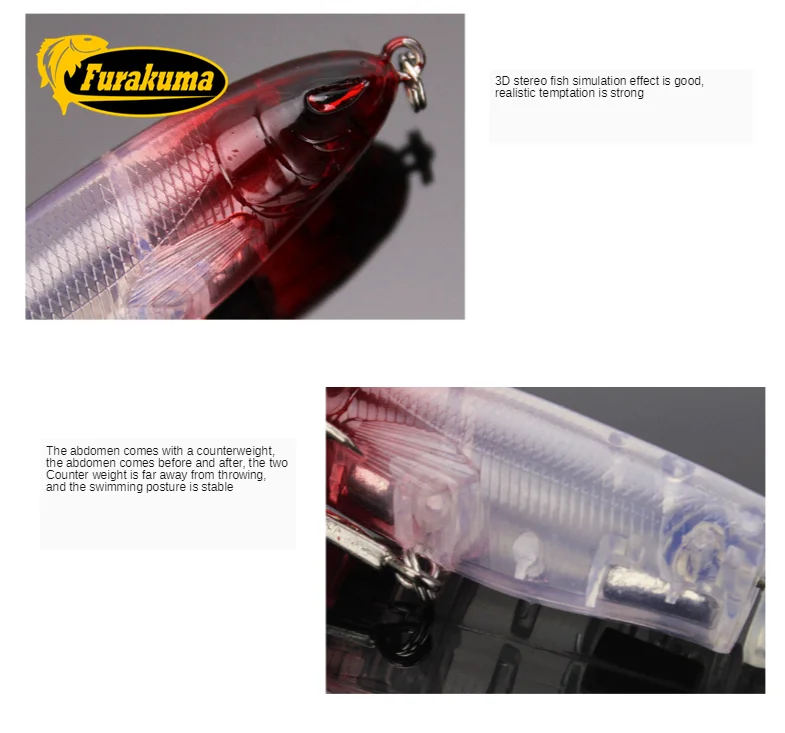 Furakuma 8 colors 13g/35g Floating Popper Fishing Lure pencil Artificial Hard Bait Wobbler Rotating Tail Fishing Tackle
Furakuma 8 colors 13g/35g Floating Popper Fishing Lure pencil Artificial Hard Bait Wobbler Rotating Tail Fishing Tackle