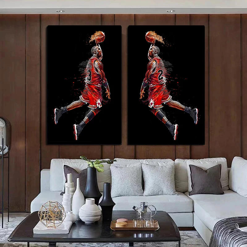 Modern famous basketball players dunk classic art canvas prints and posters frameless paintings family decoration paintings
Modern famous basketball players dunk classic art canvas prints and posters frameless paintings family decoration paintings