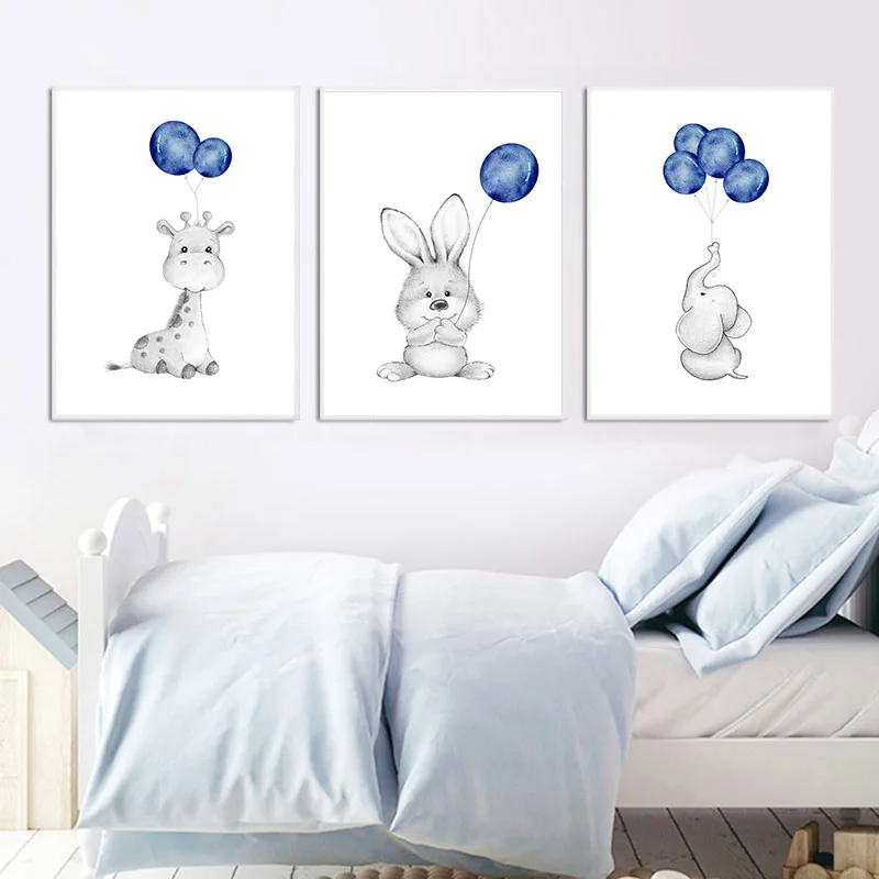 Animal Balloon Picture Baby Nursery Wall Art Canvas Child Poster Bunny Elephant Print Painting Nordic Kid Bedroom Decoration
Animal Balloon Picture Baby Nursery Wall Art Canvas Child Poster Bunny Elephant Print Painting Nordic Kid Bedroom Decoration