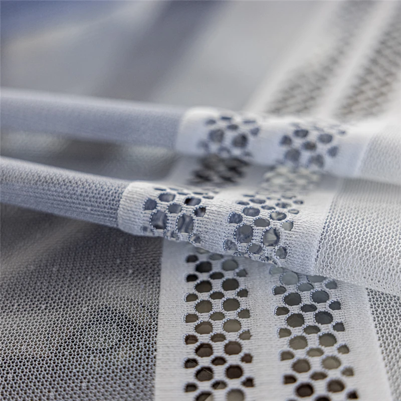 Korean Hollow Lace Lattice White Gauze Curtains For Living Room Balcony Bay Window Blinds Blue Tulle Decoration Bedroom Rideau 4
Korean Hollow Lace Lattice White Gauze Curtains For Living Room Balcony Bay Window Blinds Blue Tulle Decoration Bedroom Rideau 4