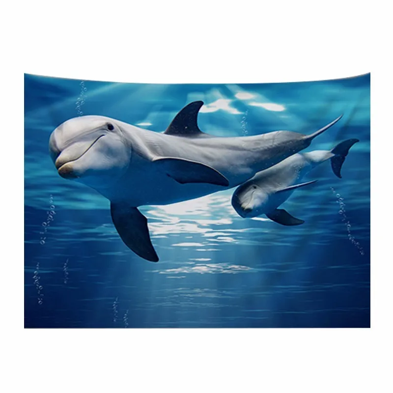 3Dmarine Animal Dolphin Art Tapestry Wall Hanging Nordic Room Decoration Whale Background Cloth Teen Room Decoration Tapestries 
3Dmarine Animal Dolphin Art Tapestry Wall Hanging Nordic Room Decoration Whale Background Cloth Teen Room Decoration Tapestries