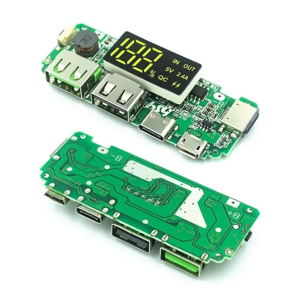 5V 2.4A Lithium Battery Module Dual USB Micro Type-C USB Charger Board Circuit Protection Module Portable Mobile Power Supply M
5V 2.4A Lithium Battery Module Dual USB Micro Type-C USB Charger Board Circuit Protection Module Portable Mobile Power Supply M