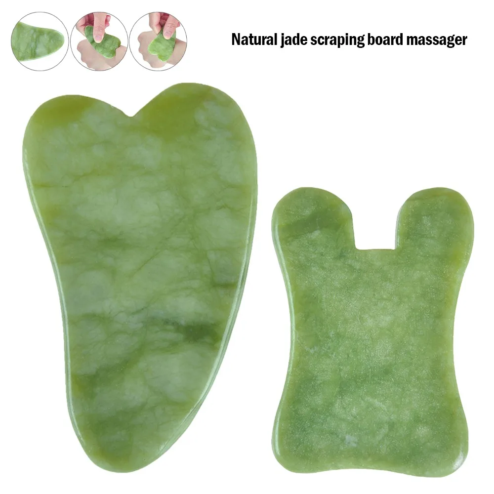 Natural Jade Face Massager Gua sha Scraper Board Guasha Meridian Muscle Relaxation Skin Lifting Face Thin Gouache Scraper
Natural Jade Face Massager Gua sha Scraper Board Guasha Meridian Muscle Relaxation Skin Lifting Face Thin Gouache Scraper