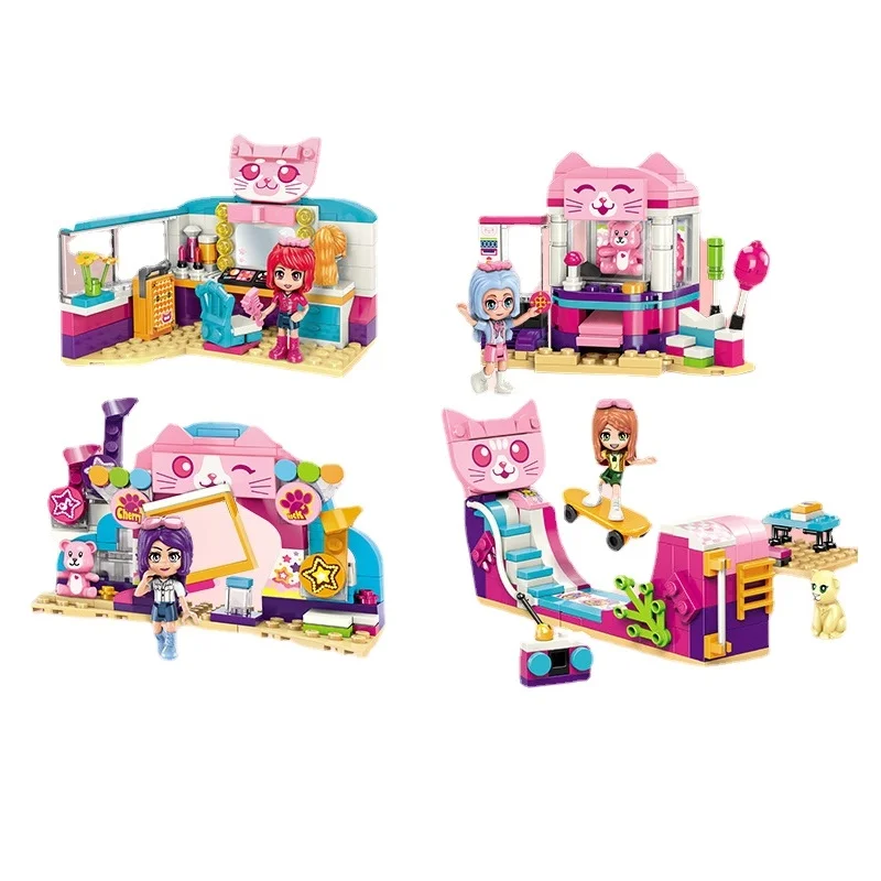 479PCS Girl Meow Music Festival Party Street View Skate Park Set Building Block Educational Bricks Toys Christmas Gift
479PCS Girl Meow Music Festival Party Street View Skate Park Set Building Block Educational Bricks Toys Christmas Gift