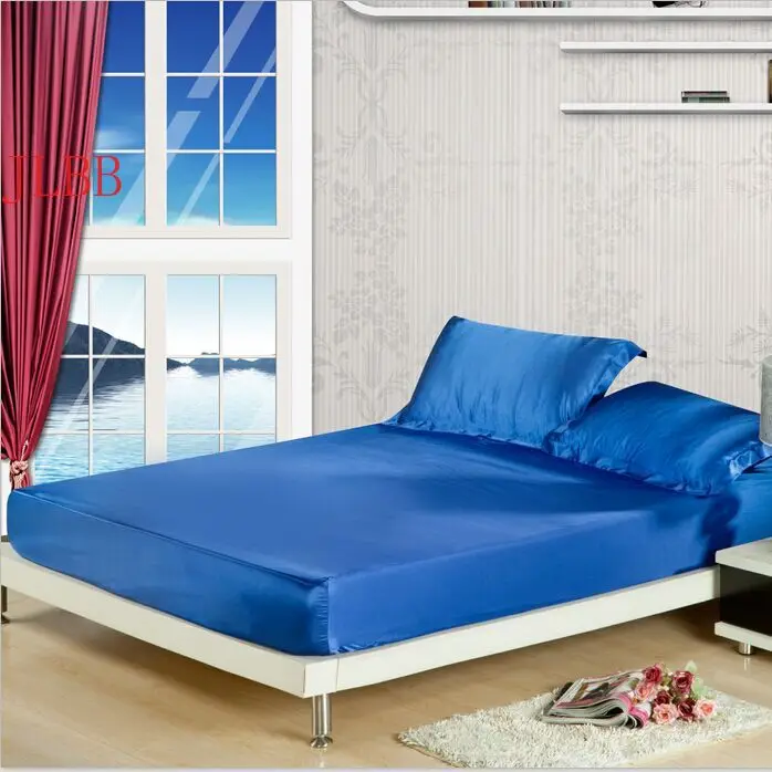 Luxury satin silk fitted sheet mattress cover + 2pillowcase silk+linen bedclothes cushion cover bed sheet bed cover with rubber
Luxury satin silk fitted sheet mattress cover + 2pillowcase silk+linen bedclothes cushion cover bed sheet bed cover with rubber