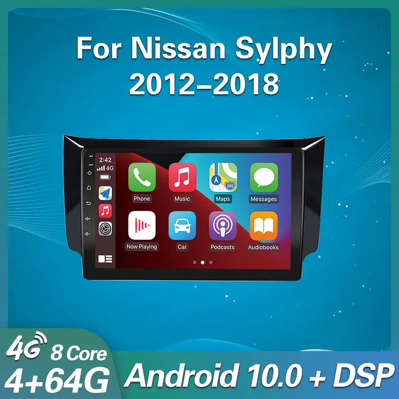 Автомагнитола 2 Din на Android, мультимедийный видеоплеер для Nissan Sylphy B17 Sentra 2012 2013-2018, GPS-навигация, DSP Авторадио Carplay
Автомагнитола 2 Din на Android, мультимедийный видеоплеер для Nissan Sylphy B17 Sentra 2012 2013-2018, GPS-навигация, DSP Авторадио Carplay