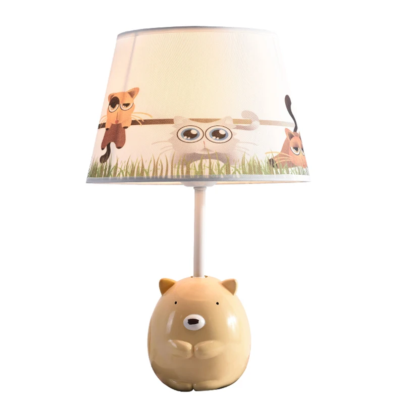 

Creative led table lamp cute resin animal college dorm desk light kids bed room decor bedside lamp 2 flexo study reading lamp