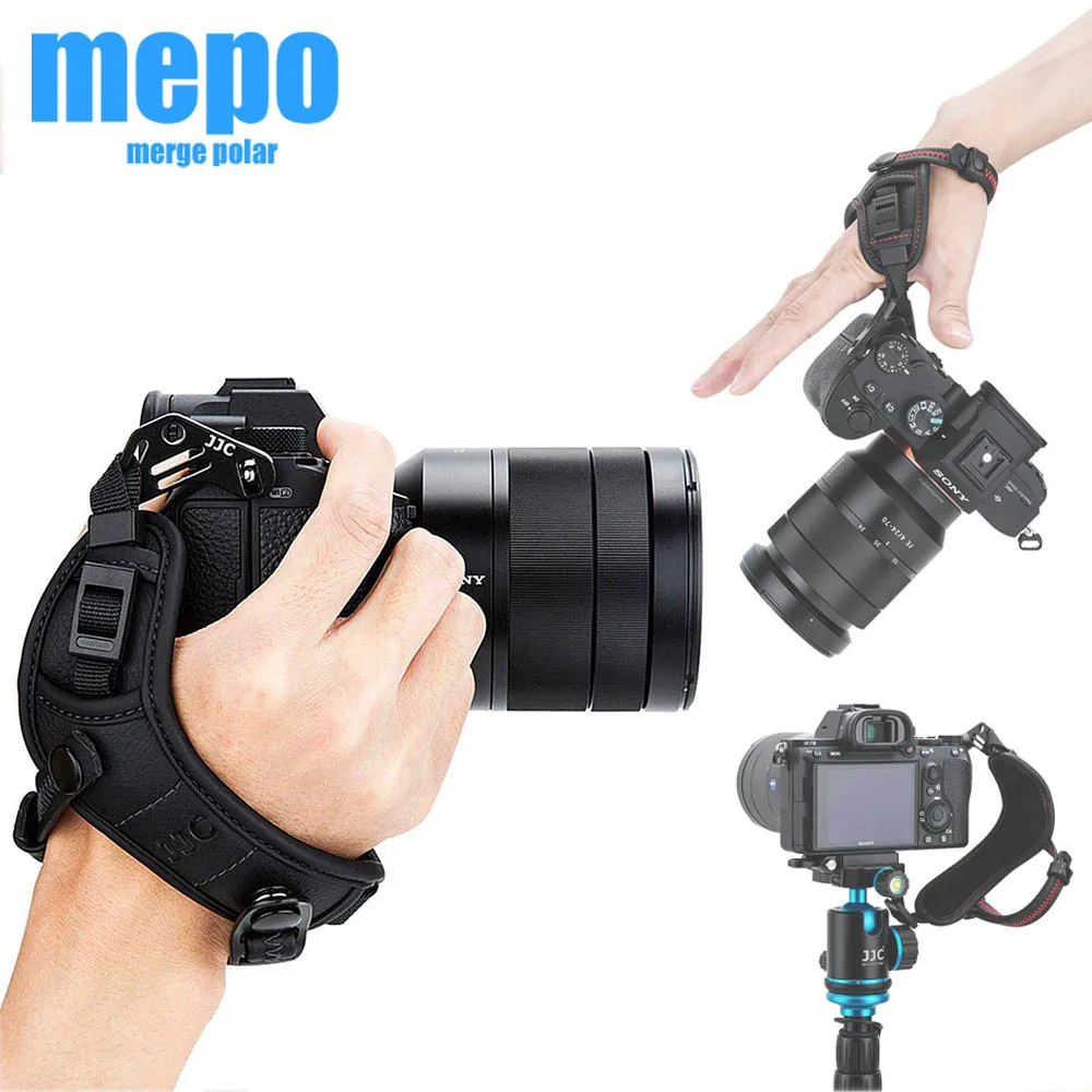 

Регулируемый быстросъемный ремешок на руку и запястье для камер Canon Nikon Sony Fujifilm Olympus Pentax Panasonic с объективом
