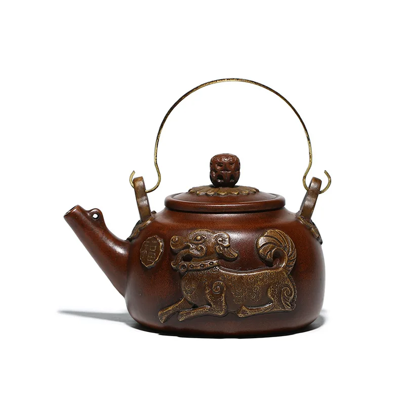 Shenlaiqiwang Zisha teapot raw material old red clay large imitation teapot Yixing tea set gift
Shenlaiqiwang Zisha teapot raw material old red clay large imitation teapot Yixing tea set gift