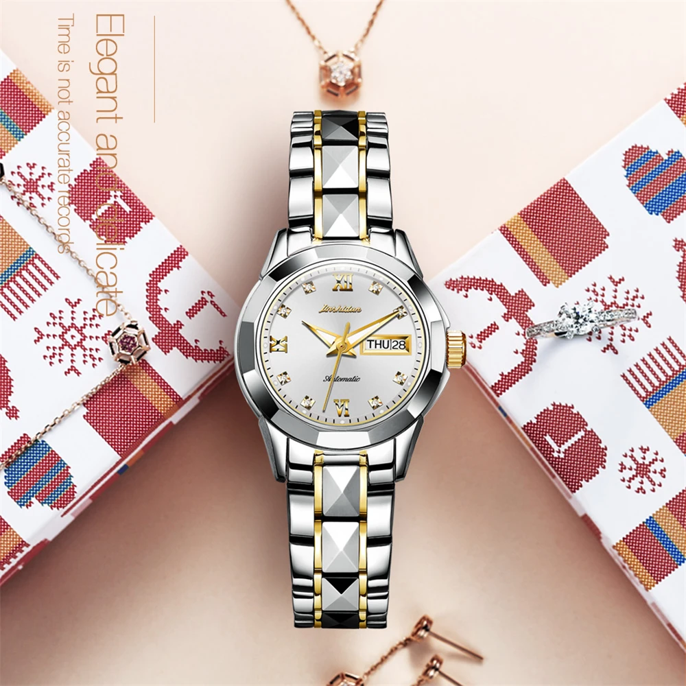 JSDUN Automatic Ladies Watch Top Brand Luxury Waterproof Sapphire Business Dress Woman Watches Classic Mechanical Wristwatches
JSDUN Automatic Ladies Watch Top Brand Luxury Waterproof Sapphire Business Dress Woman Watches Classic Mechanical Wristwatches