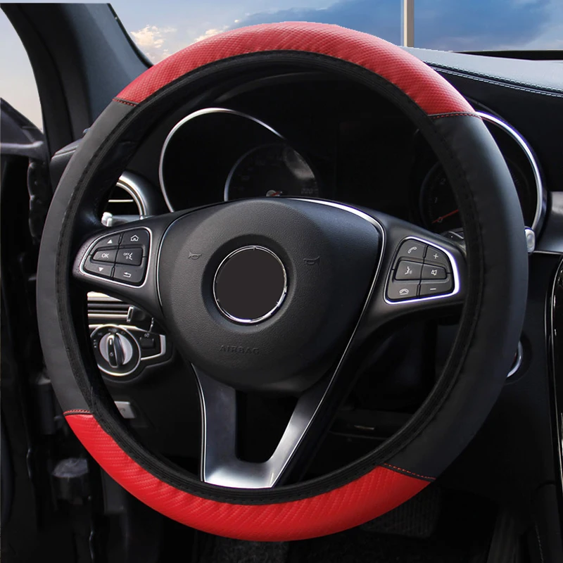 Car Steering Wheel Cover Without Inner Ring Fashion Leather Universal For JEEP-wrangler For KIA-SORENTO For ford For TOYOTA
Car Steering Wheel Cover Without Inner Ring Fashion Leather Universal For JEEP-wrangler For KIA-SORENTO For ford For TOYOTA