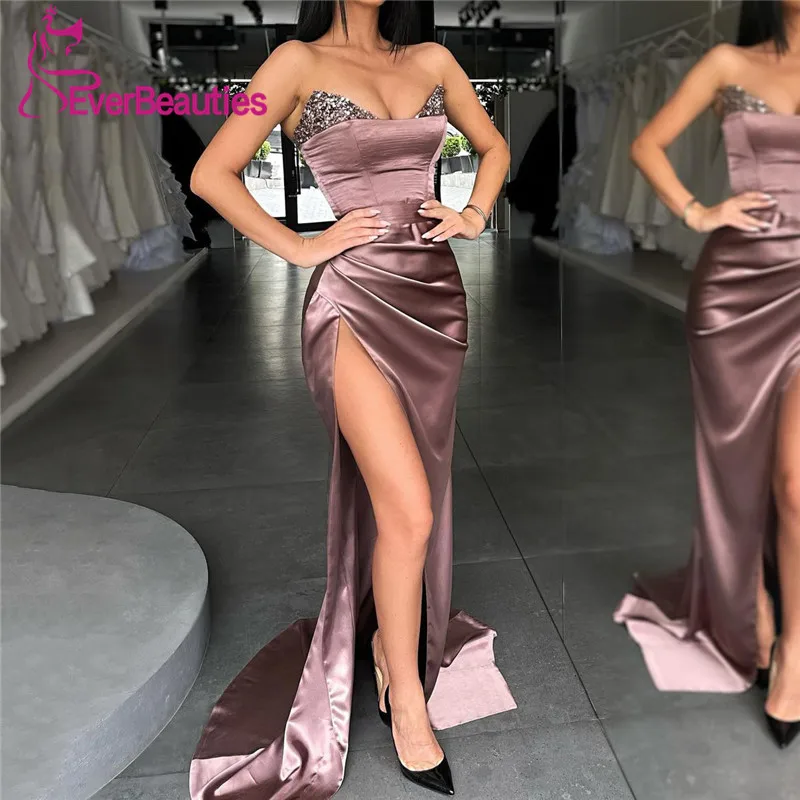 Prom Dresses Mermaid Side Slit вечернее платье 2021 Sweetheart Satin леди Celebrity Dresses Robe De Soiree Femme
Prom Dresses Mermaid Side Slit вечернее платье 2021 Sweetheart Satin леди Celebrity Dresses Robe De Soiree Femme
