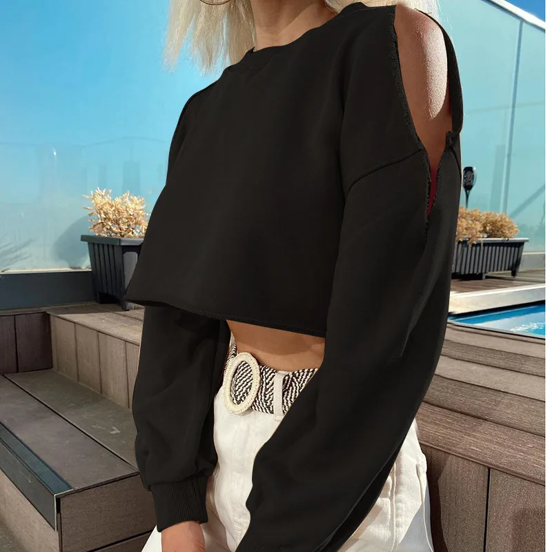 Heliar Women Black Y2K T-shirts Off Shoulder Loose Short Pullovers Cropped Tops Solid Long Sleeve Crop Top 2021 Autumn New Tees
Heliar Women Black Y2K T-shirts Off Shoulder Loose Short Pullovers Cropped Tops Solid Long Sleeve Crop Top 2021 Autumn New Tees