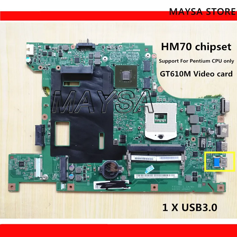 Материнская плата для ноутбука Lenovo B590 PGA989 DDR3 48.4TE05.011 48.4XB13.011 HM70 системная