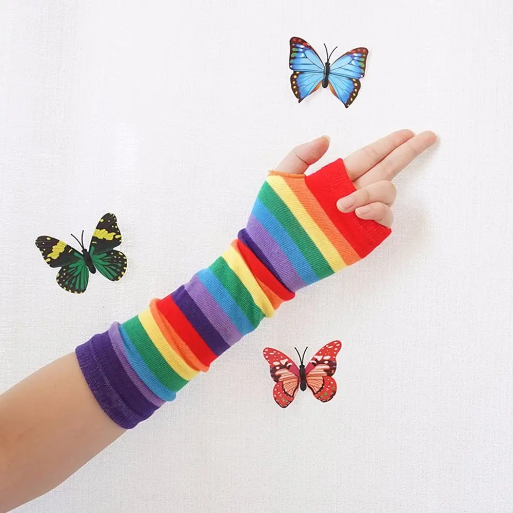 Printing Thin Outdoor Summer Sun Protective Knitting Gloves Female Arm Warmers Striped Arm Warmers Rainbow Sleeve Cuff
Printing Thin Outdoor Summer Sun Protective Knitting Gloves Female Arm Warmers Striped Arm Warmers Rainbow Sleeve Cuff
