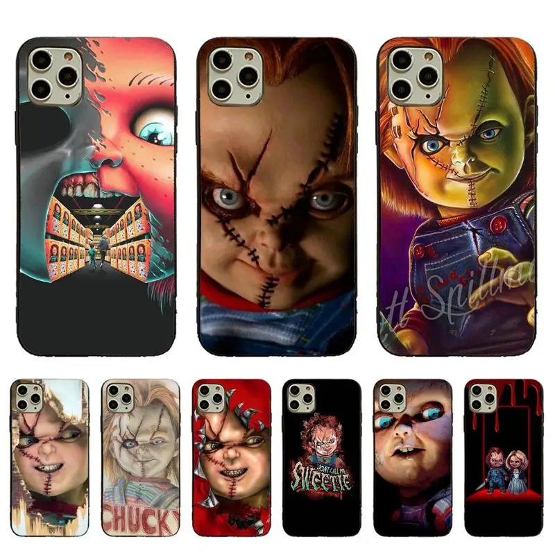 Силиконовый черный чехол для iPhone 11pro 12pro MAX 8 7 6 6S Plus X XS 5 5S SE XR Fundas Capa|Бамперы| |