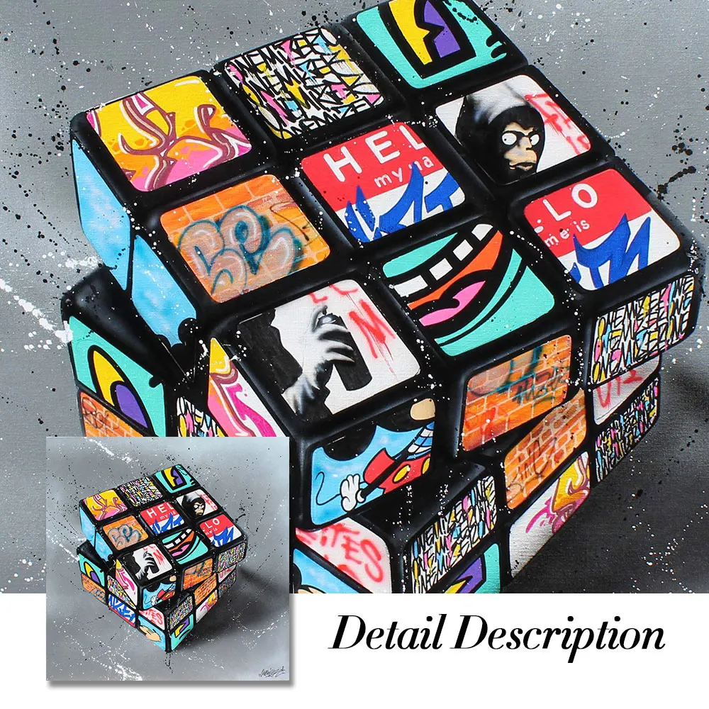 Modern Street Graffiti Art Rubik's Cube Canvas Painting Poster Print Wall Art Picture For Living Room Home Decor Frameless
Modern Street Graffiti Art Rubik's Cube Canvas Painting Poster Print Wall Art Picture For Living Room Home Decor Frameless