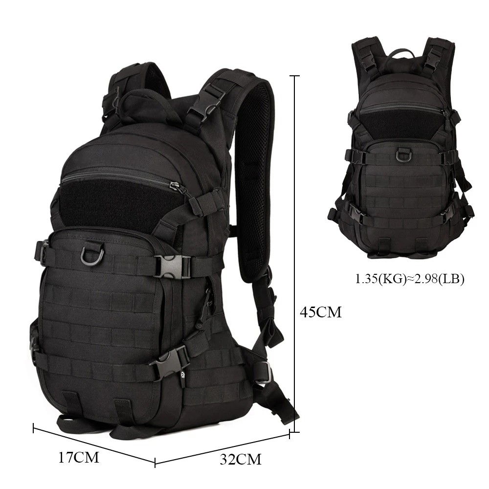 Военный Тактический туристический спортивный рюкзак 25л нейлоновый Камуфляжный