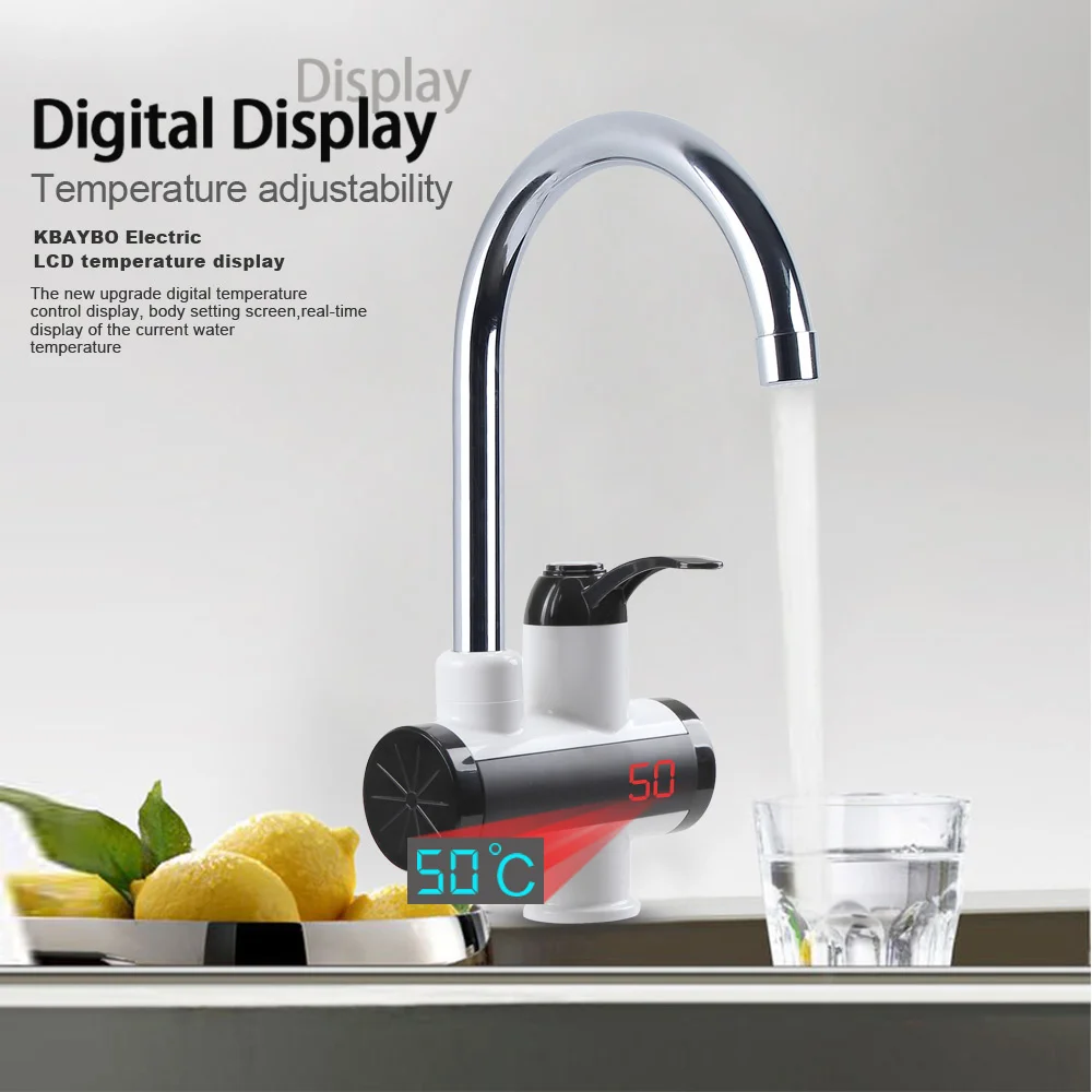 3000W KBAYBO water heater Bathroom faucet Kitchen Faucet water heater tap One second that is out of hot water
3000W KBAYBO water heater Bathroom faucet Kitchen Faucet water heater tap One second that is out of hot water