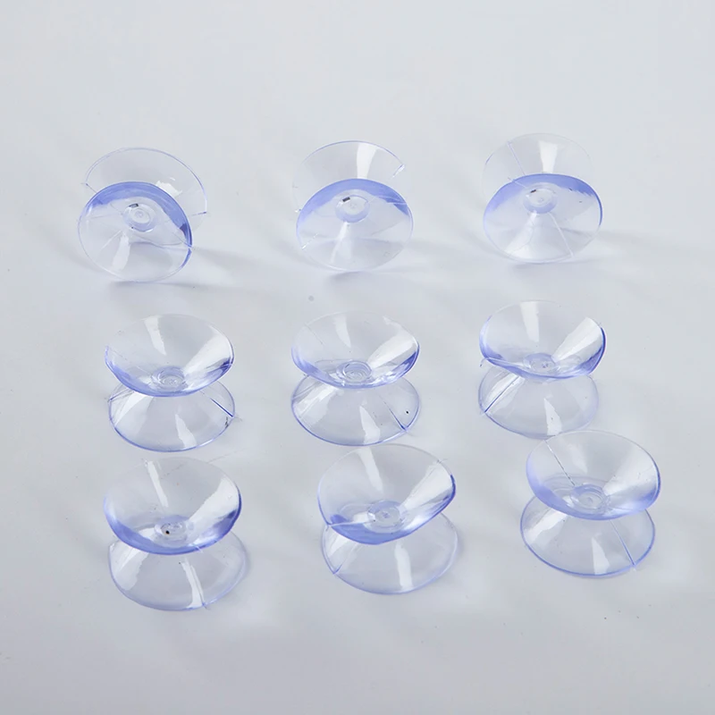 

10Pcs Plastic Suction Cup Plastic Small Suction Cup Without Trace，Pvc Double Sided Suction Cup - Sucker Pads For Glass