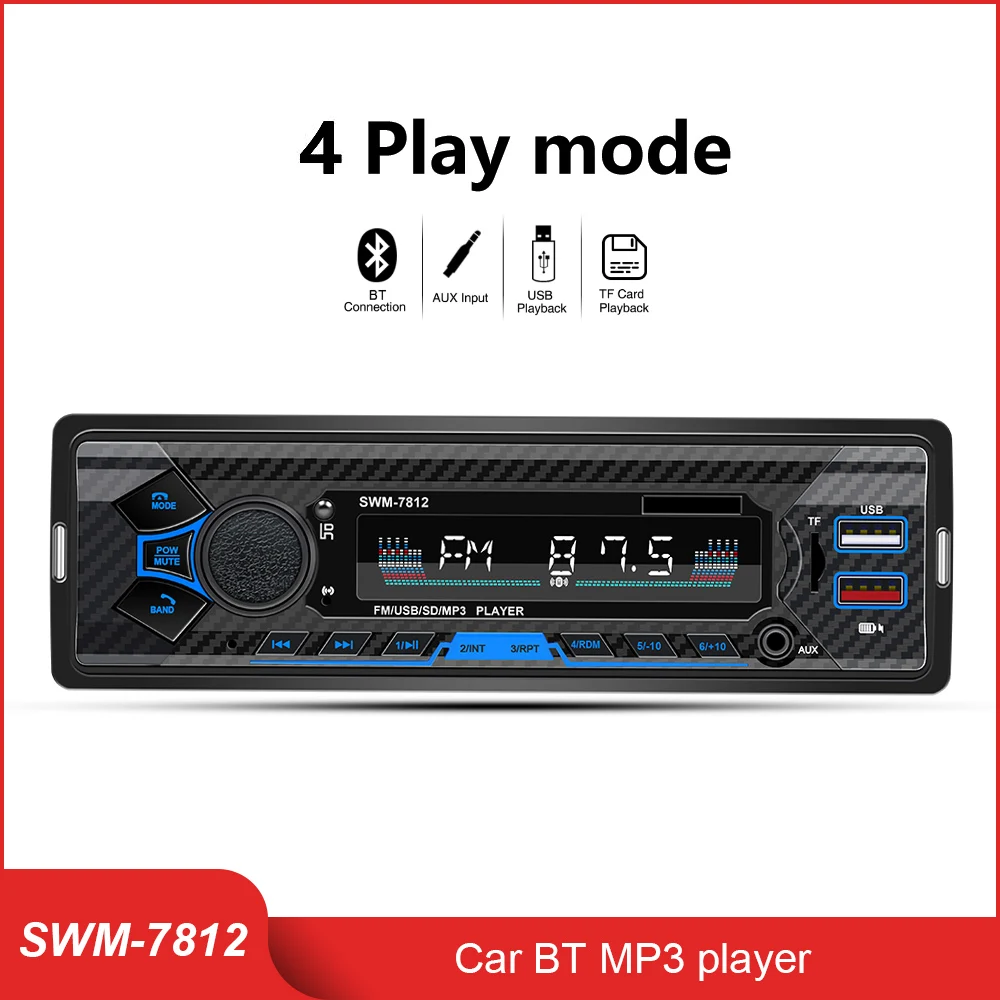 Voice Control Car MP3 Player Car Radio Stereo Player With 4 RCA Output AUX Bluetooth-Compatible 5.0 Music Audio Voice Control
Voice Control Car MP3 Player Car Radio Stereo Player With 4 RCA Output AUX Bluetooth-Compatible 5.0 Music Audio Voice Control